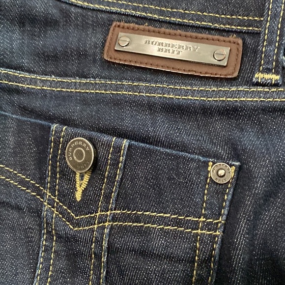 Burberry Low Rise Capri Blue Denim Jean Size 27 - Picture 11 of 16